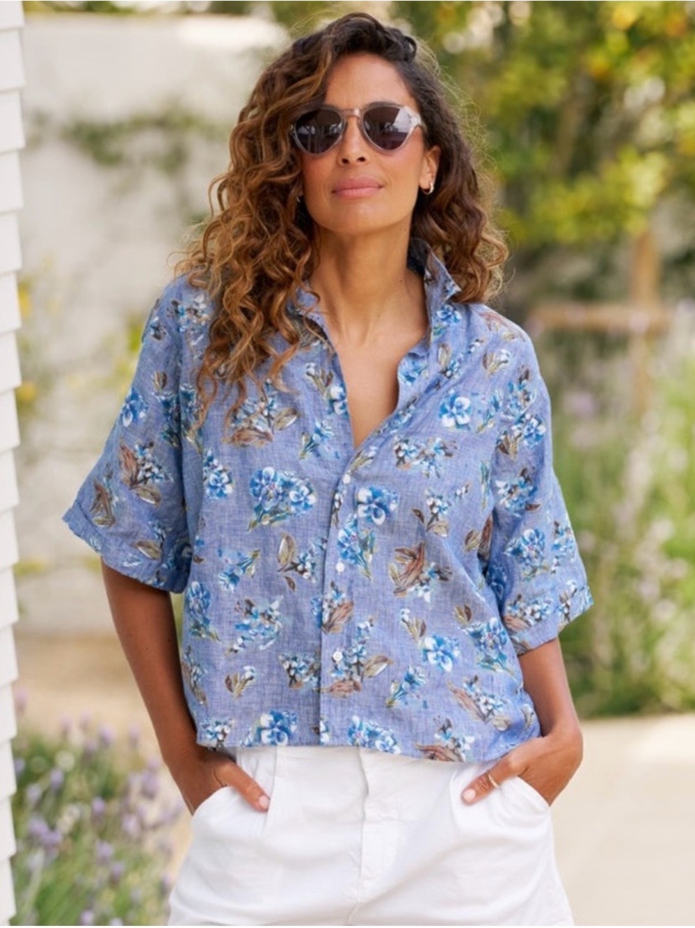 Frank & Eileen “The Rosie” Short Sleeve Button-Down Shirt - Picture 1 of 10